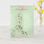 Lily van het Valley Jubileum Kaart (Gele Bloem)