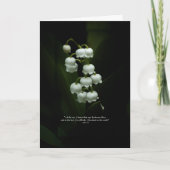 Lily van het Valley Pasen/Christelijk Wenskaart Feestdagen Kaart (Voorkant)