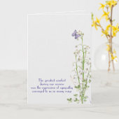 Lily van het Valley Sympathie bedankt Kaart (Gele Bloem)