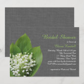 Lily van het Valley Vrijgezellenfeest grijze schoo Kaart (Voorkant / Achterkant)