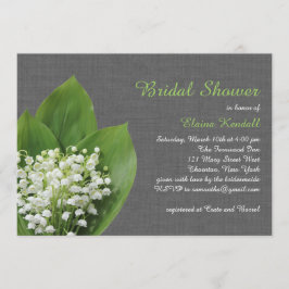 Lily van het Valley Vrijgezellenfeest grijze schoo Kaart