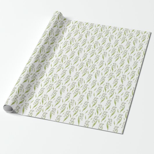 Lily van het Valley Wrapping Paper Cadeaupapier (Uitgerold)