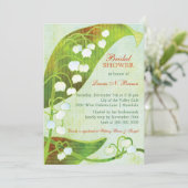 Lily van het Vrijgezellenfeest van de vallei Kaart (Staand voorkant)