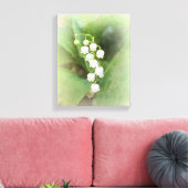 Lily van The Valley Stretched Canvas Print (Insitu (Woonkamer))