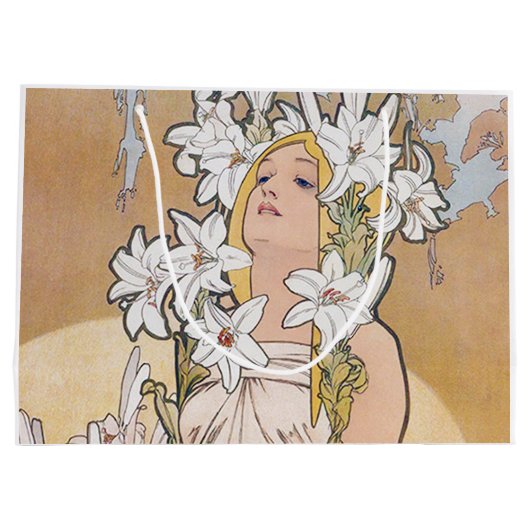 Lily (Vier bloemen), Alphonse Mucha Groot Cadeauzakje (Achterkant)