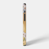 Lily (Vier bloemen), Alphonse Mucha iPhone Hoesje (Linkerkant)