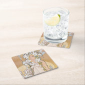 Lily (Vier bloemen), Alphonse Mucha Kartonnen Onderzetters (Insitu)