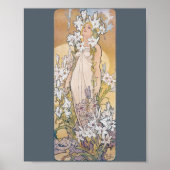 Lily (Vier bloemen), Alphonse Mucha Poster (Voorkant)
