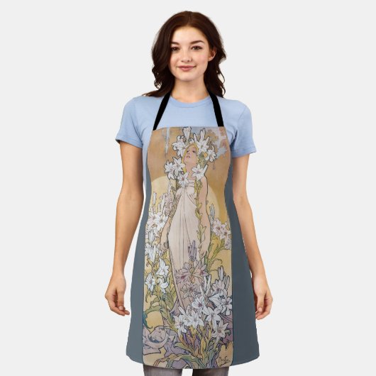 Lily (Vier bloemen), Alphonse Mucha Schort (Gedragen)