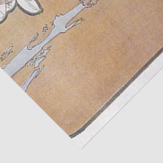 Lily (Vier bloemen), Alphonse Mucha Tissuepapier (Detail)