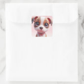 Lily Vierkante Sticker (Tas)