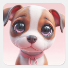 Lily Vierkante Sticker