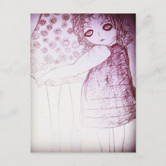 Lily was een klein meisje briefkaart