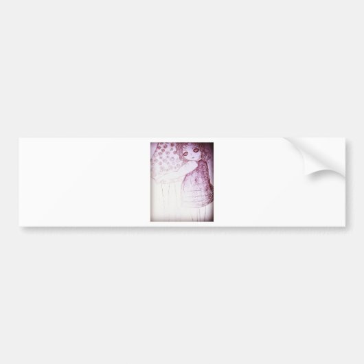 Lily was een klein meisje bumpersticker (Voorkant)