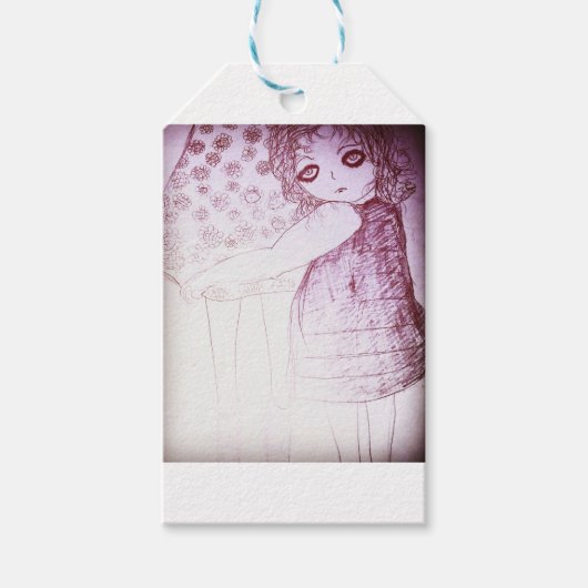 Lily was een klein meisje cadeaulabel (Voorkant)