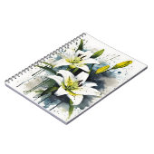 Lily - Waterverf bloemen Notitieboek (Linkerzijde)