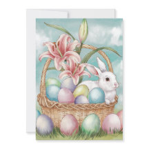 Lily Waterverf & Pasteleieren met konijn in mand