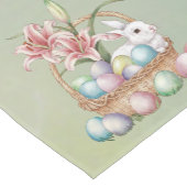 Lily Waterverf & Pasteleieren met konijn in mand Korte Tafelloper (Hoek)