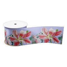 Lily Waterverf Rood Oriëntaalse bloemmotief Lilac 