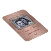 LILY Wedding briefpapier - Koper Magneet (Rechterzijde)