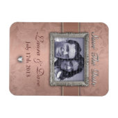 LILY Wedding briefpapier - Koper Magneet (Horizontaal)