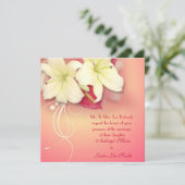 Lily Wedding Invite Kaart (Staand voorkant)