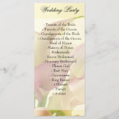 Lily Wedding Programma's, Bloemen, Bloemen, Lente Programmakaart (Achterkant)