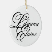 Lilyana Elaine Keramisch Ornament (Rechts)