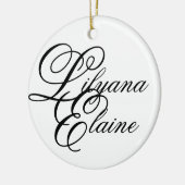 Lilyana Elaine Keramisch Ornament (Links)