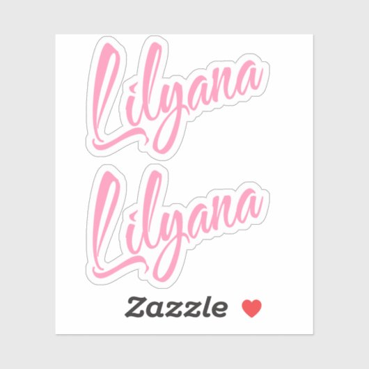 Lilyana naam x2 sticker (Vel)