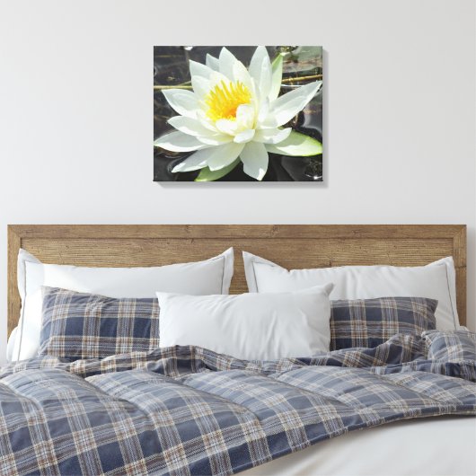 Lilypad Canvas Afdruk (Insitu (Slaapkamer))