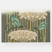 Lilypad Dragonfly Art Deco Wedding Guest Book Gastenboek (Achterkant)