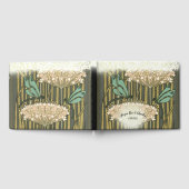 Lilypad Dragonfly Art Deco Wedding Guest Book Gastenboek (Volledig)
