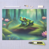 Lilypad Frog Cotagecore Decoupage Tissuepapier (Craft)