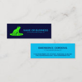 lilypad-kikker mini visitekaartje (Voorkant / Achterkant)