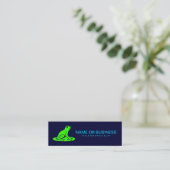 lilypad-kikker mini visitekaartje (Staand voorkant)