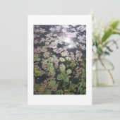 'Lilypads' All-purpose uitnodiging om aan te passe (Staand voorkant)