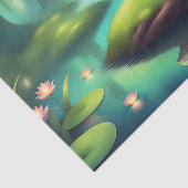 Lilypads Moonlit Sprookje Kikker Decoupage Tissuepapier (Detail)