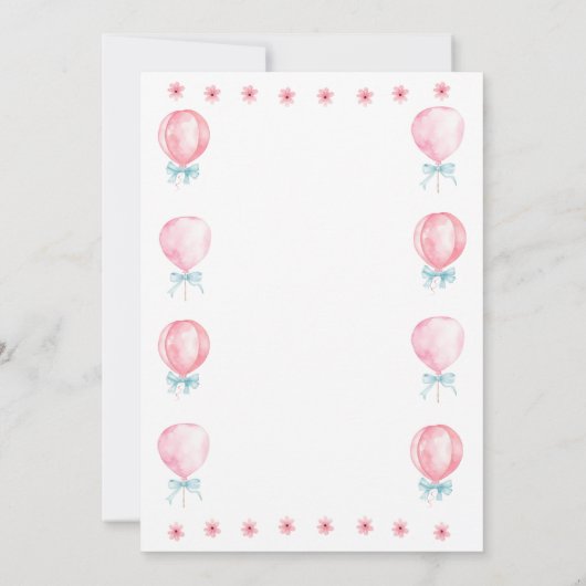 Lily's eerste verjaardag kaart (Achterkant)