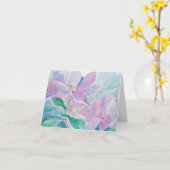 Lily's gevouwen Wenskaart Kaart (Gele Bloem)