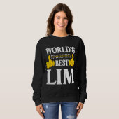 Lim achternaam Funny Team Familie Achternaam World Trui (Voorkant volledig)
