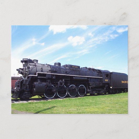 Lima-Baldwin Locomotive Nickel Bord Railroad #757 Briefkaart (Voorkant)