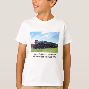 Lima-Baldwin Locomotive Nickel Bord Railroad #757 T-shirt