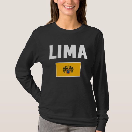 Lima Flag souvenir  Peru T-shirt (Voorkant)