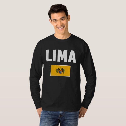 Lima Flag souvenir  Peru T-shirt (Voorkant volledig)