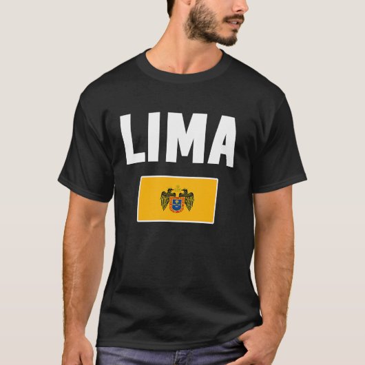 Lima Flag souvenir  Peru T-shirt (Voorkant)