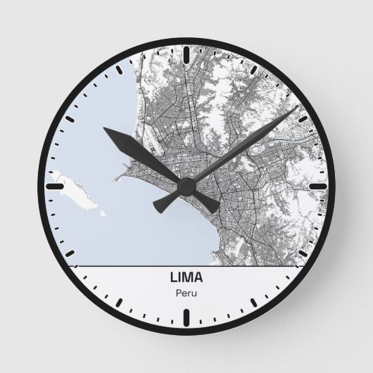 Lima Klok Stad Lijn Kunst (Voorkant)