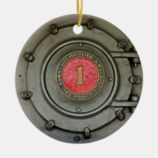 Lima-locomotief Keramisch Ornament (Voorkant)