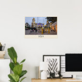 Lima na zonsondergang poster (Thuiskantoor)