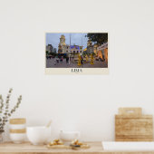 Lima na zonsondergang poster (Keuken)